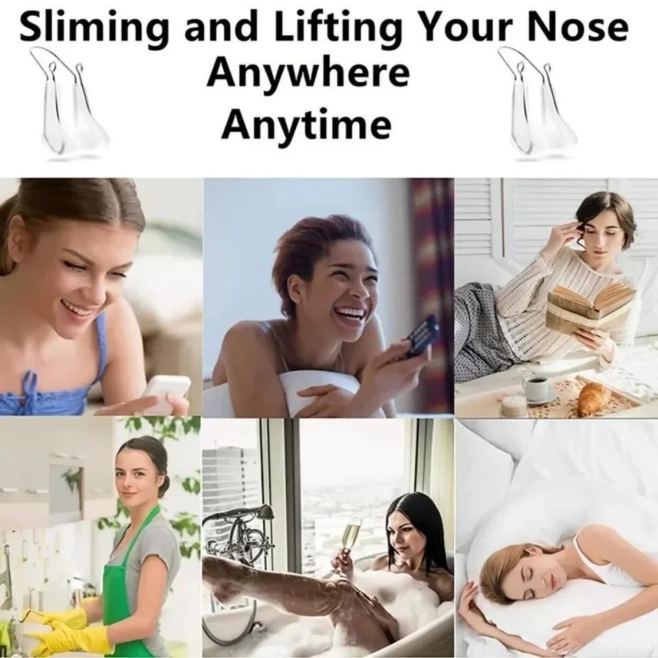 Nose Shaper Invisible Nose Warping Nose Beautifying Device Nasal Pad Reduce The Nasal Wing Nasal Shaping Clip Bridge Beauty Enhancer For Beautifying