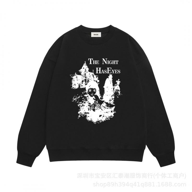 Mens Oversized Cotton Hoodie With Letter Print Streetwear Style Winter Loose Fit Pullover