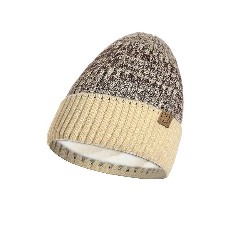 

[wowjimi] knit hat white autumn/winter Korean version double cold protection Fluffy elasticity warm lightweight free size Fashionable Commuting to
