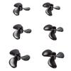 6pcs RC Boat Propeller 36mm Diameter 4mm Hole Diameter 3 Fan Leaves Remote Control Boat Propeller Black RC Boat