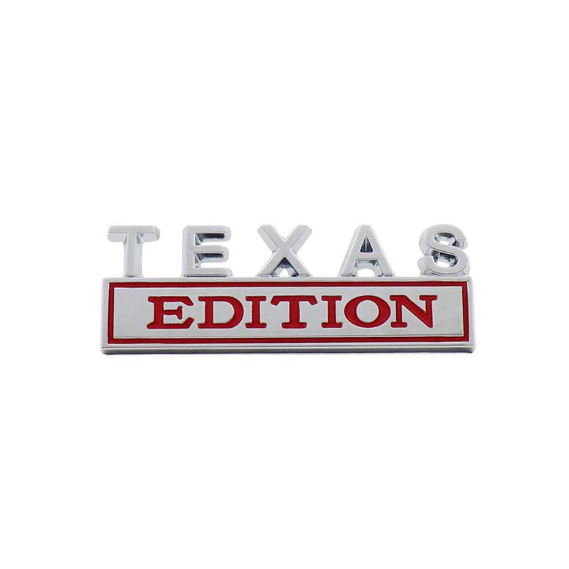 3D Car Styling TEXAS Edition Car Grille Fender Trunk Rear Bonnet Nameplate Decal Emblem Badge Sticker