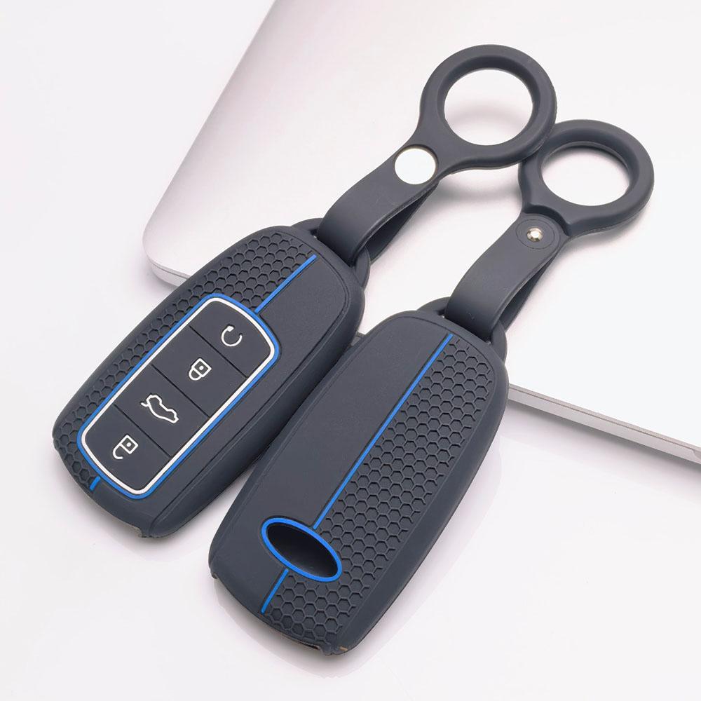 Silicone Key Fob Cover keychain for Chery Tiggo 8 Pro Tiggo 7 Pro Omoda C5 Arrizo 8 for Exeed TXL TX LX VX Anti-Scratch Guard Shockproof