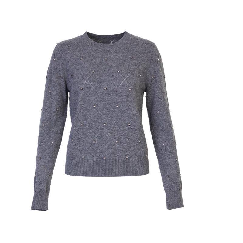 ELLASSAY Women's Casual Wool Knit Sweater EWD356M06000