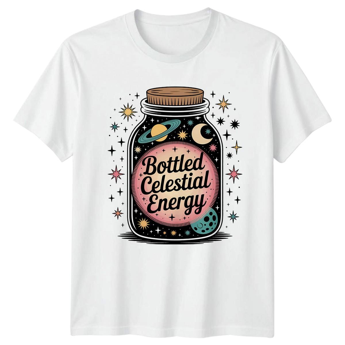 Bottled Celestial Energy T-Shirt Celestial Space Gift For Him And Her XXXXL