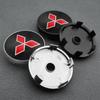 60mm Car Wheel Center Hub Cap Emblem Badge Decal Wheel Decorative Stickers For Lancer 9 Outlander ASX L200 Pajero EX