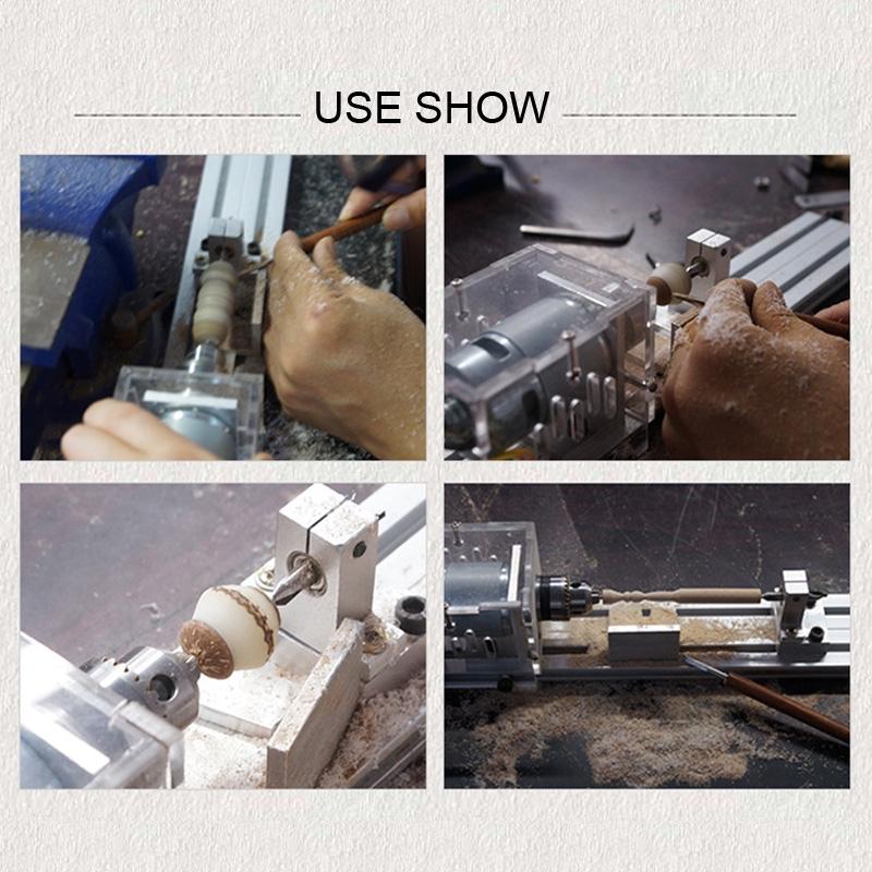 80W 24V Woodworking Buddha Pearl Grinding Polishing Beads Wood lathe Drill Tool Mini DIY lathe machine tools
