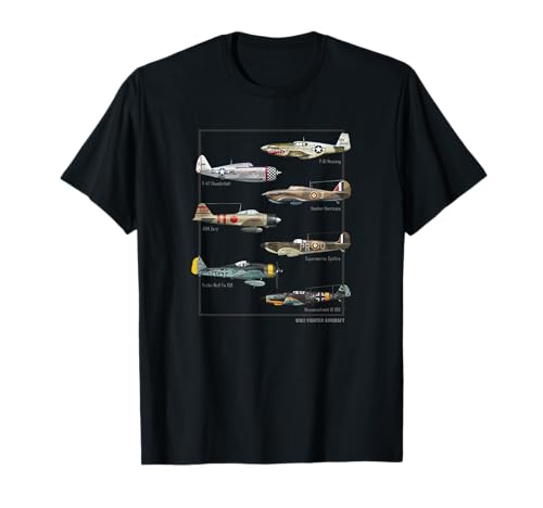 

World War II Warbird Fighter Aircraft T-Shirt