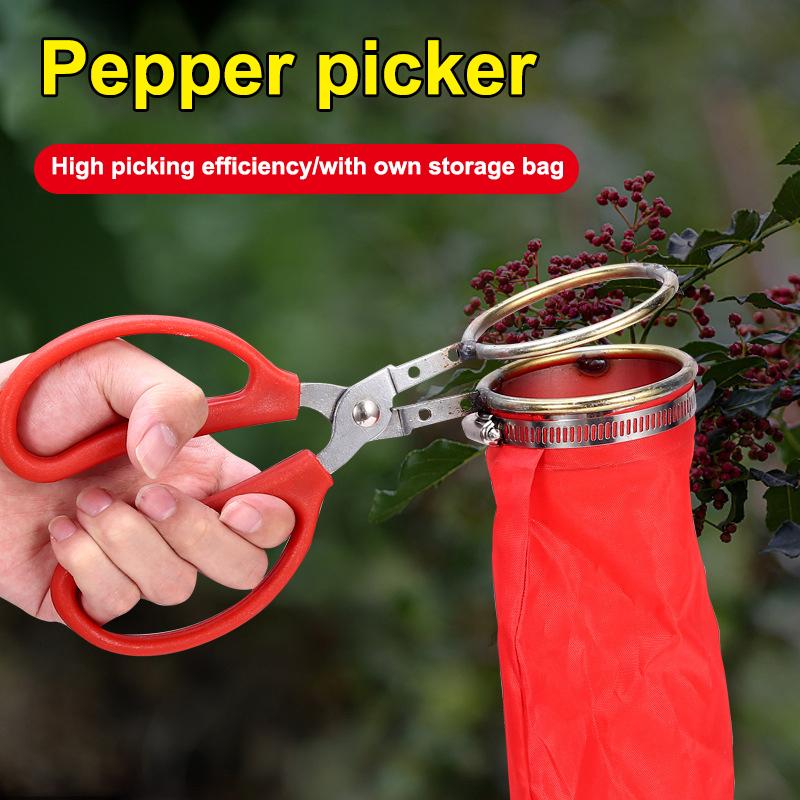 1Pc Berry Picker Reusable Pepper Scissors Portable Agricultural Garden Hardware Tools Pear Picker Tool For Garden Farm