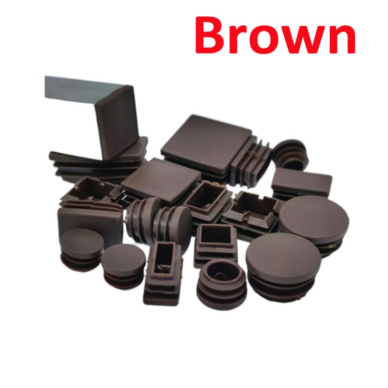 

10 шт. круглых/квадратных пластиковых заглушек, торцевых заглушек, накладок для труб, вставок, заглушек, стопоров желтого/коричневого цвета 19mm коричневый