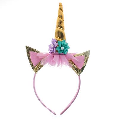 Glitter Unicorn Horn Hairband Headband Fancy Dress Kids Party Cosplay Magical