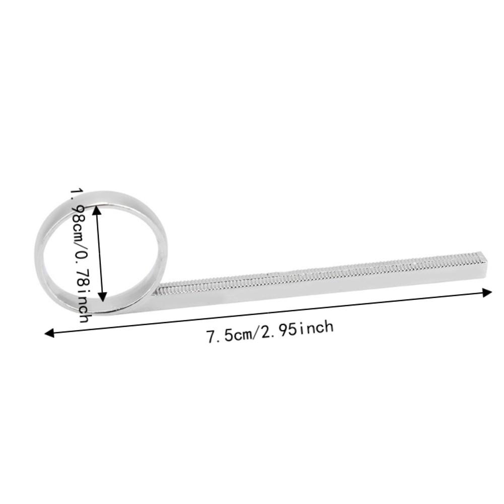 2PCS Metal Trumpet Slide Finger Ring Silver Metal Finger Pull Slide For Trumpet