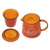 maebata Winnie the Pooh Glass Pot Heat Resistant Glass Heat Resistant Dishwasher Microwave Safe 600ml Disney 52824 D-WP33
