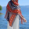 Sun Protection Ethnic Style Shawl Wraps Beach Scarf Vintage Sunscreen Shawl  Outdoor