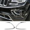 2pcs Car Front Fog Light Trim Lamp Bezel for Jeep Grand Cherokee 2014-16 Chrome