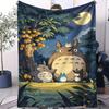 Coperta Classica Anime di Hayao Miyazaki per Ufficio Viaggio Comfort Tempo Libero Campeggio Viaggio Coperta Universale Multifunzionale Regalo Ventilatore