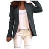 Frauen Revers Cape Umhang Langer Mantel Blazer Damen Casual Büro Anzug Outwear