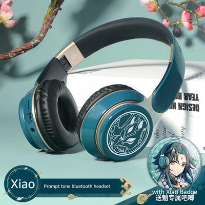 Kazuha Slúchadlá Hra Genshin Impact Slúchadlá Cosplay Prenosné Bezdrôtové Bluetooth Stereo Skladacie Headsety Nastaviteľné Slúchadlá