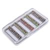 50Pcs/set Fly Fishing Lures Bass Salmon Trout Flies Fishing Tackle Dry/Wet Fishing Feather Baits Fly Fishing Flies Kits