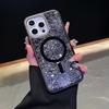 Stylish and Cool for Apple 16 Mobile Phone Case iPhone15promax Magnetic Glitter Quicksand Anti-drop Protective Case
