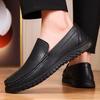 Men's Genuine Leather Slip-On Loafers: Business, Casual & Driving Shoes