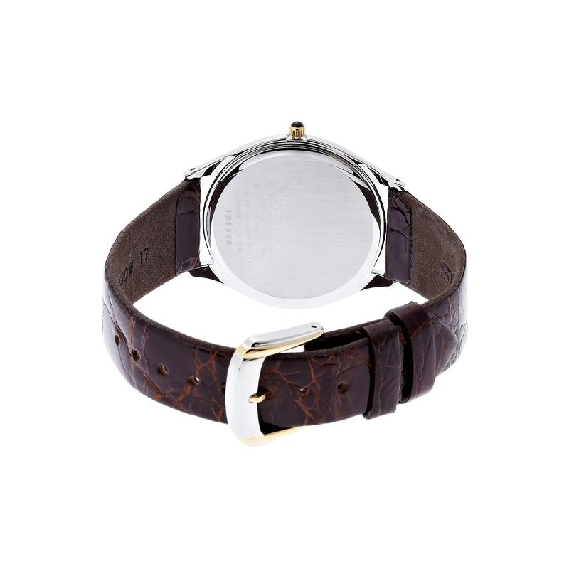 Seiko DOLCE Series 30 Meters Waterproof Quartz Leather Strap 36mm Men's Watch White Dial SACM152