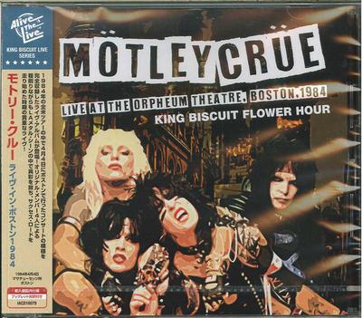 CD MOTLEY CRUE - Live At The Orpheum Theatre, Boston IACD10079,KINGC Alive The Live, 2018 Japão Rock Usado