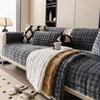 Plush Thickened Sofa Cover Four Seasons Universal Anti Slip Furniture Protector For Living Room Soft Comfortable Couch Cushion