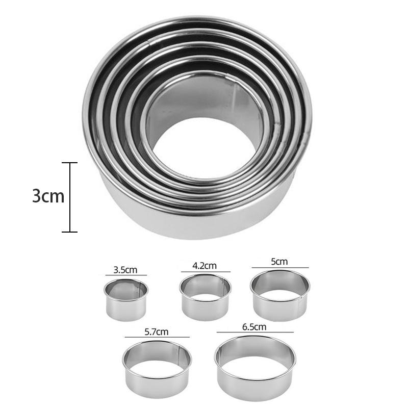 Inel rotund ajustabil din oțel inoxidabil pentru tort, retractabil, inel pentru mousse, ușor de îndepărtat, instrument inel pentru copt