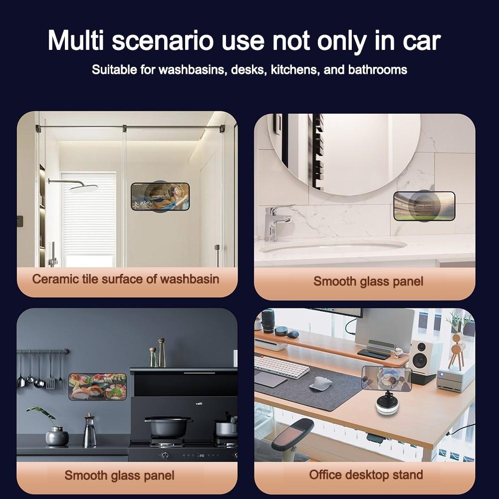 360° Rotation Extension Magnetic Phone Holder with One-Step Lock Mobile Phone Bracket  Work