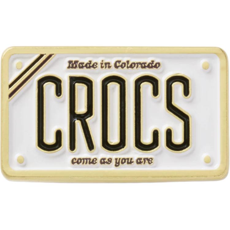Crocs Zinc Alloy Shoe Buckles Unisex White 10018980