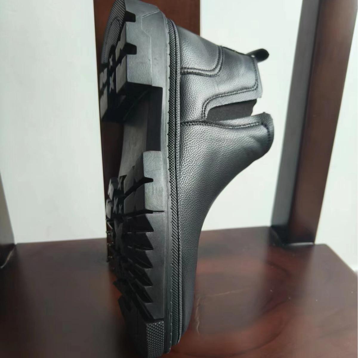 Осенние ботинки Модные мужские ботинки Натуральная кожа Tide Boots Bottom Новые мужские — фото 3