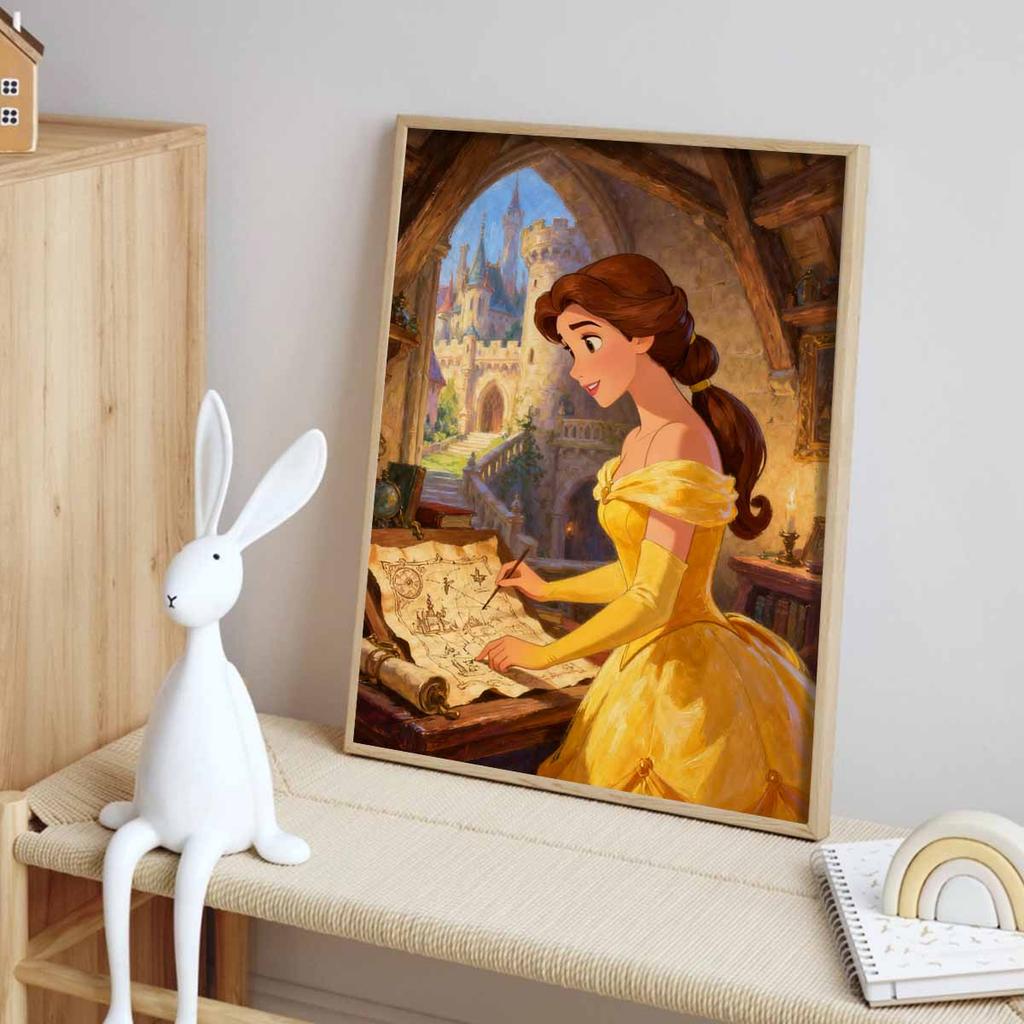 Diamond Painting Set Disney Full Diamond 5D Belle Castle Map Art Home Decoration Creative Handicrafts
