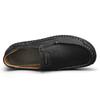 Handmade Men's Outdoor Genuine Leather Casual Shoes Male One Foot Flat Driving Shoes Breathable Loafer For Men Big Size