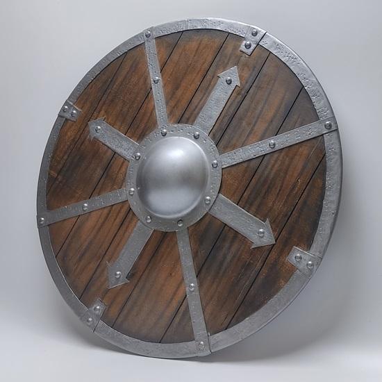 60.96 Cm Wooden Shield, Medieval Viking Shield, Viking Replica Shield, Medieval Warrior Shield