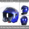Universal All-Season Electric Helmet with Anti-Fog & Warmth, Dual Visors, for Men & Women