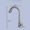 Kitchen Hot and Cold Faucet Pull-Out Stainless Steel Dual Outlet Sink Faucet Mixer Tap 360-Degree Rotatable Kitchen Faucet