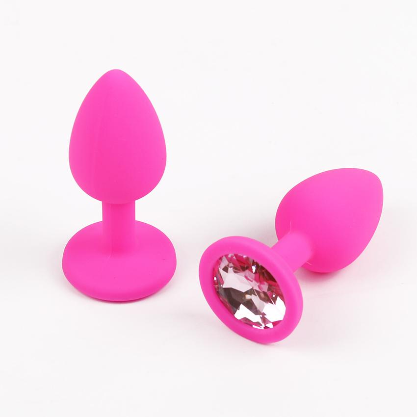 Tapón Anal Sexy Unisex para patio trasero, tapón Anal de silicona estimulante del punto G, cuentas para glúteos, joyería de cristal, Juguetes sexuales para amantes, 1 ud.