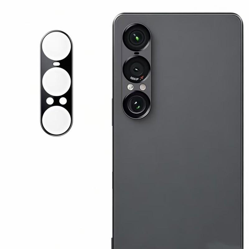 

For Sony Xperia 1 VII Camera Lens Protector WANLONFENG HD Full Black Silk Printed Lens Film Black
