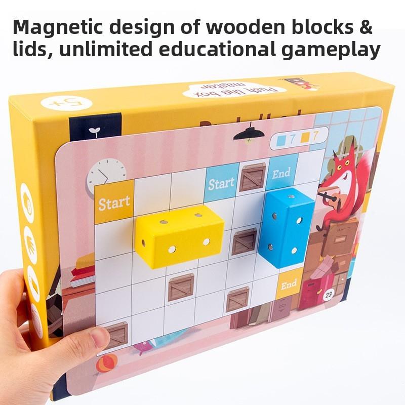 Box Wooden Fox Toy For Kids With Maze Logic Development And Fine Motor Skills