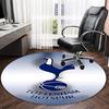 1pc T-Tottenham Hotspur  Carpet, Round Rug, Comfortable, Suitable for Entryways, Living Rooms, Office, And Bedrooms, Christmas Decoration