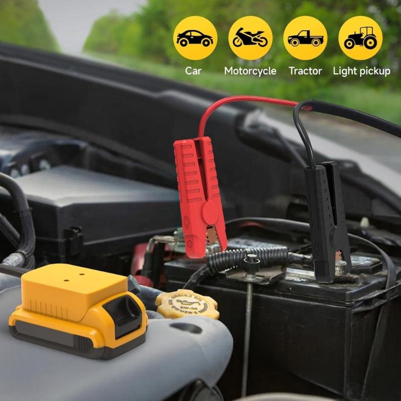 Small Battery Jumper Cables Emergency Power Solution Automotive Jump Leads Simple Use for Active Power solution