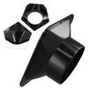 ABS Wall Flange Connector Black Vent Pipe Adapter Exhaust Pipe Connector  Ventilation Pipe