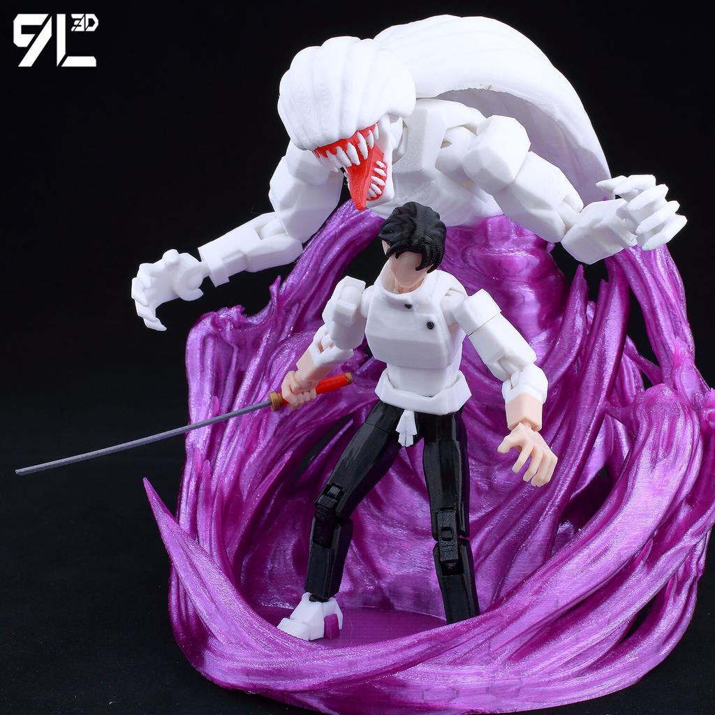 9L3 Figurka Mahoragi z Jujutsu Kaisen wydrukowana w 3D Dummy13 Lucky13 Wielostawowa Pozowalny Model Anime Kolekcjonerska Zabawka Prezent