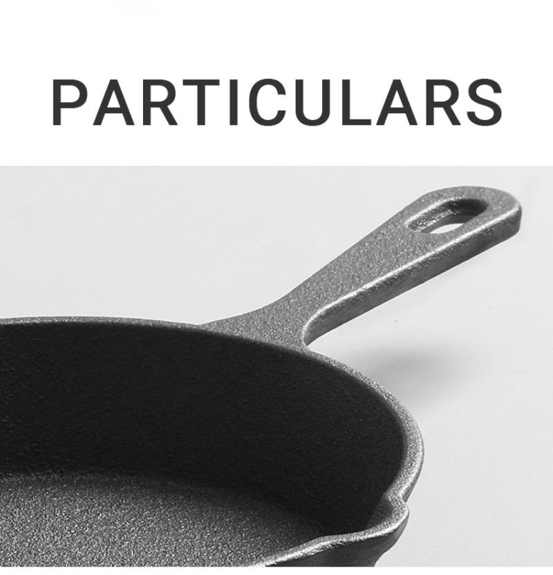Iron Cast Pan Frying Egg Steak Skillet Cookers Pot Household Cookware For Omelet Sandwich Waffle Grill