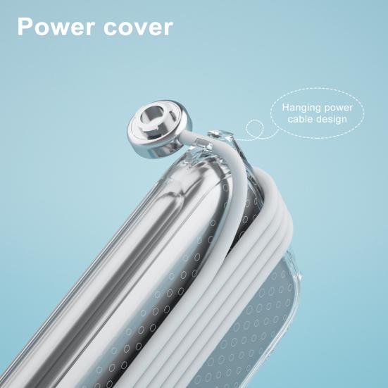 Battery Holder Portable Battery Case with Carabiner Shockproof Protective Cover for Apple Headset Power Pack Power Cord Holder Case