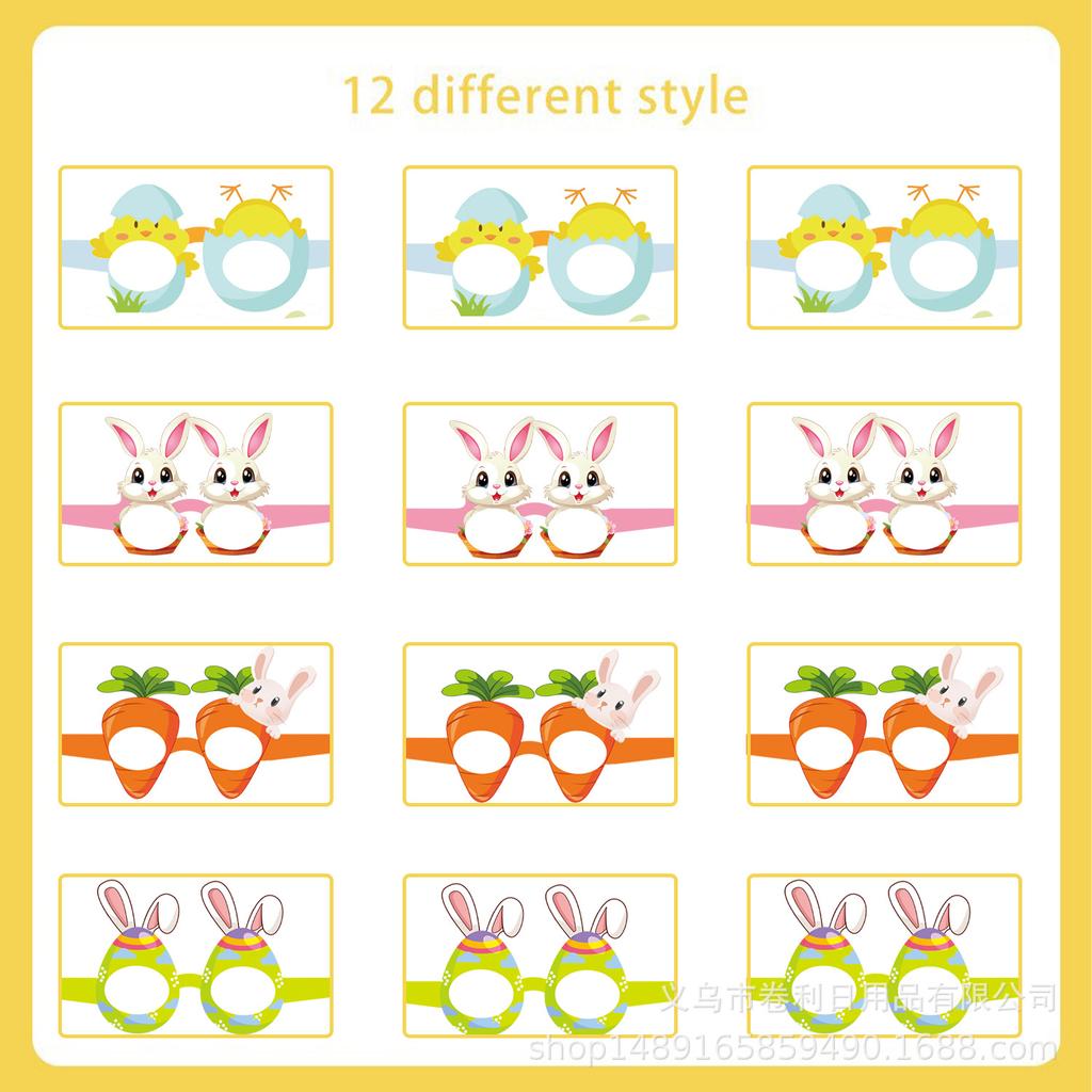 Easter Bunny Theme Party Supplies Easter Decoration Easter Party Banners Disposable Cutlery Arrangement