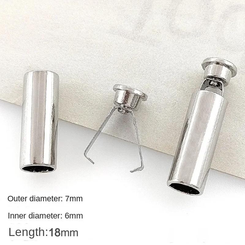 20 Sets Metal Rope Ends Stopper Button Cord End Lock Cap Hanging Bell Buckle DIY Bag Shoes Garment Lanyard Accessories NEW