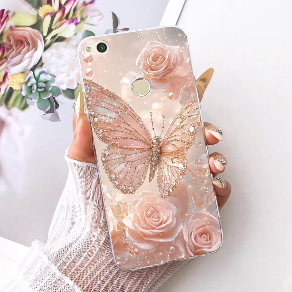 For Huawei P8 Lite 2017 Case Honor 8 Lite Cute Lion Fashion Painted Cover Soft Silicone Phone Case For Huawei P9 Lite 2017 Shell