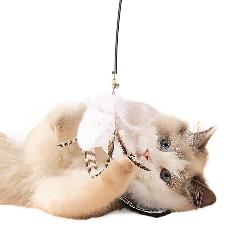 Cat Teaser Wand with Suction Cup: Self-Play and Boredom Relief Toy for Kittens and Young Cats