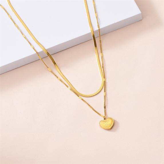 Buy Gold Fashion Necklace Ladies 